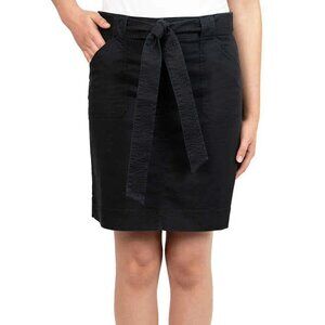 NEW Kersh Woven Utility Skirt with Belt | Black